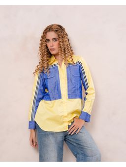 Zolo Label - Yellow Contrast Cotton Shirt