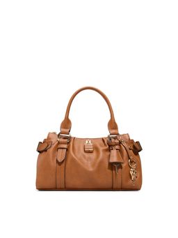 Aldo - Alosa Womens Brown Satchel Bag With Detachable Strap & Charm