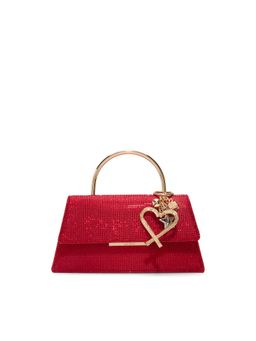 Aldo - Candycane Womens Red Top Handle Handbag With Detachable Strap & Charm