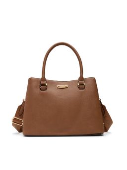 Aldo - Climbinglily Womens Brown Satchel Bag With Detachable Strap