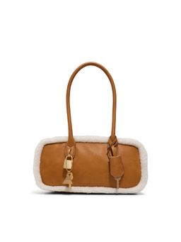 Aldo - Daystrom Womens Brown Satchel Bag With Two Charms