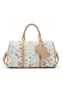 Aldo - Philipina Womens White Duffle Bag With Detachable Strap & Card Case