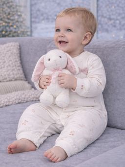 Little Surprise Box - White Bow and Cherry, Full Sleeves Romper