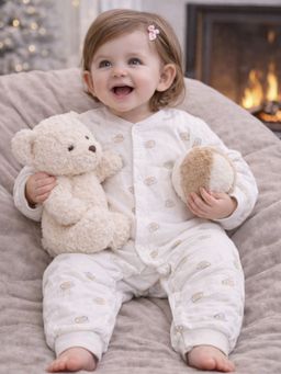 Little Surprise Box - Teddy with Bubble Full Sleeves Romper