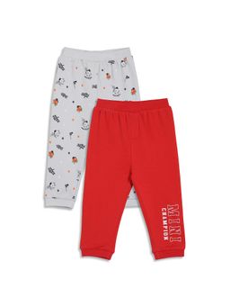 MINI KLUB - Multi-Color Cotton Joggers (Pack of 2)