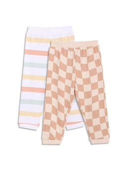 MINI KLUB - Multi-Color Cotton Joggers (Pack of 2)