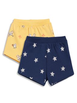MINI KLUB - Multi-Color Cotton Shorts (Pack of 2)