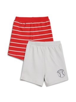 MINI KLUB - Multi-Color Cotton Shorts (Pack of 2)