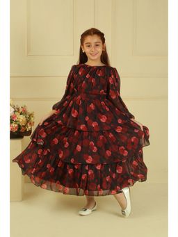 LH - Scarlet Bloom Long Dress