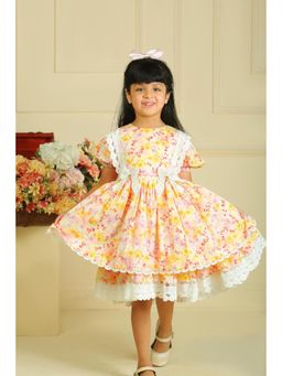 LH - Lace Petal Puff Dress
