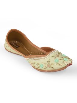 Desi Colour - Women Mehira Sea Green Juttis