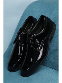 Louis Philippe - Men Black Derbies Formal Shoes