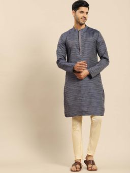 Amodh by Kisah - Men Blue Kurta