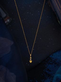 Shaya by CaratLane - 925 Silver Shaya by CaratLane Sagittarius Gold Plated Stone Necklace