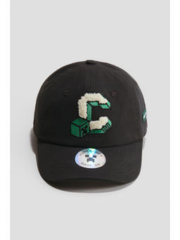 H&M - Boys Black Motif-Detail Cotton Cap