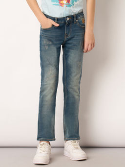 Jack & Jones Junior - Boys Solid Blue Jeans
