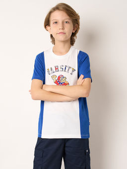 Jack & Jones Junior - Boys Colorblock White T-shirt