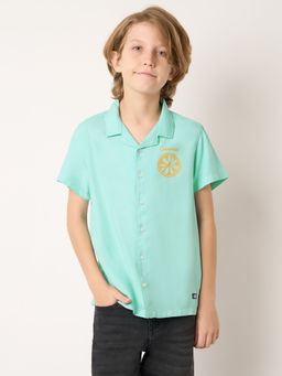 Jack & Jones Junior - Boys Printed Green Shirt