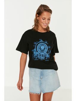 Trendyol - Women's Comfortable Black T-shirts