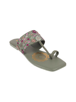 Mochi - Green Casual Flats