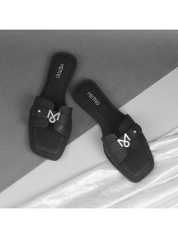 Metro - Black Casual Flats