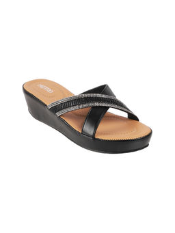Metro - Black Casual Wedges Heels