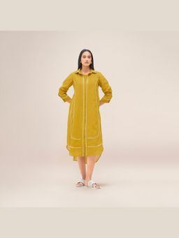 AMPM - Women Mustard Solid Dress