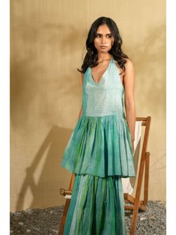 Banana Labs - Marina Aqua Halter Dress