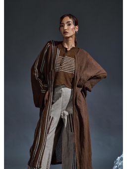Banana Labs - Crater Grey Mesh Top, Pants with Overcoat