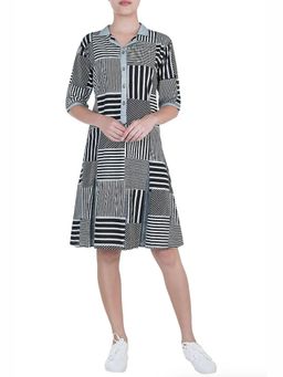 Banana Labs - Monochrome Collage Printed Dress