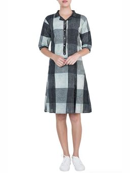 Banana Labs - Monochrome Groupey Block Printed Dress