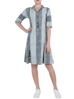Banana Labs - Monochrome Black Hand Block Printed Dress