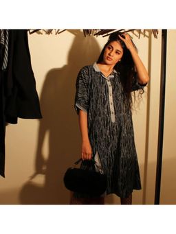 Banana Labs - Black Hand Block Printed Lily Dress