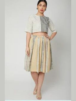 Banana Labs - Merry White Skirt with Crop Top