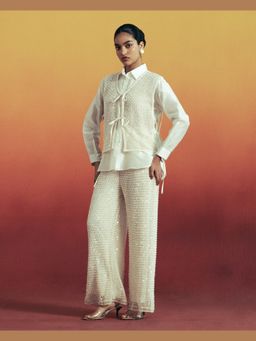 TRISARA - Pearl Dune Co-Ord Set with Pant