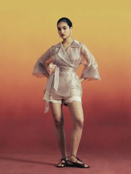 TRISARA - Blush Breeze Wrap Co-Ord Set