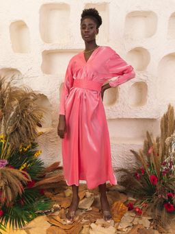 House of Fett - Aphrodite Rose Belted Dress
