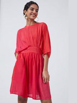 Okhai - Diaphanous' Ombre Muslin Silk Dress