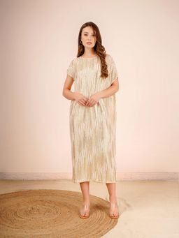 Onto by Aanchal - Off White A Line Midi Dress