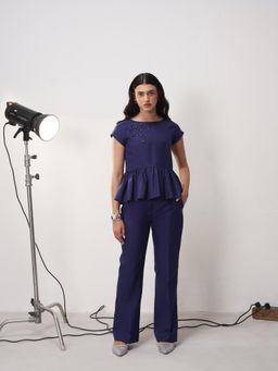 AMOSHI - Avery Navy Blue Co-Ord Set