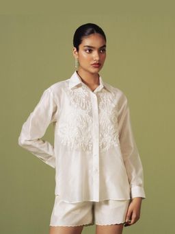 TRISARA - Ivory Blossom Co-Ord Set