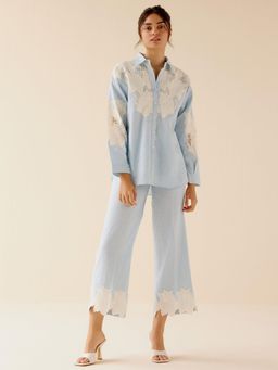 TRISARA - Blossom Linen Co-Ord Set with Pant