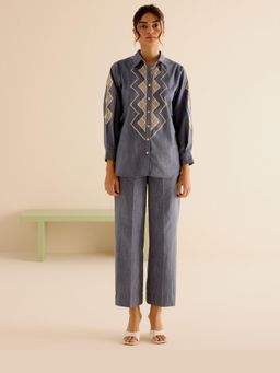 TRISARA - Bluebell Blue Co-Ord Set with Pant