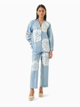 TRISARA - Royal Palm Co-Ord Set with Pant