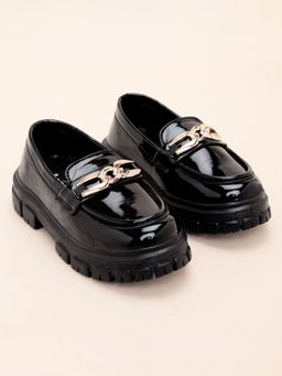 Hopscotch - Chain-Link Embellished Platform Loafers