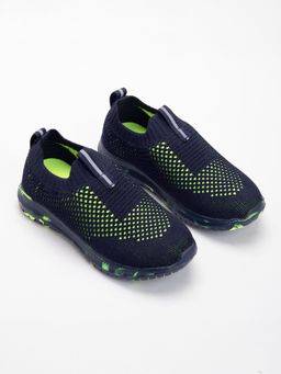 Hopscotch - Mesh Slip-On Navy Blue Sneakers