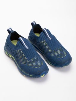 Hopscotch - Mesh Slip-On Blue Sneakers