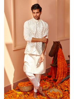 Twenty Nine - White Kurta with Pant and Jacket