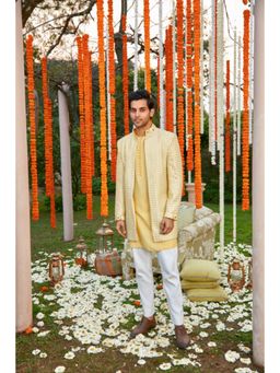 Twenty Nine - Long Mirrorwork Kurta with Pant and Jacket