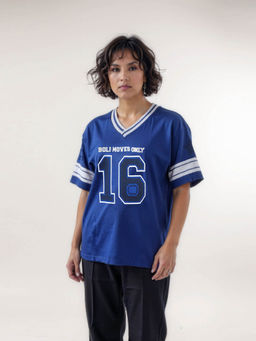 IZF - Oversize Varsity Blue T-Shirt